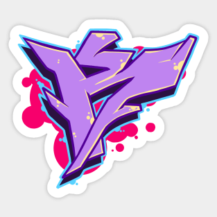 Letter K - Graffiti Street Art Style Sticker